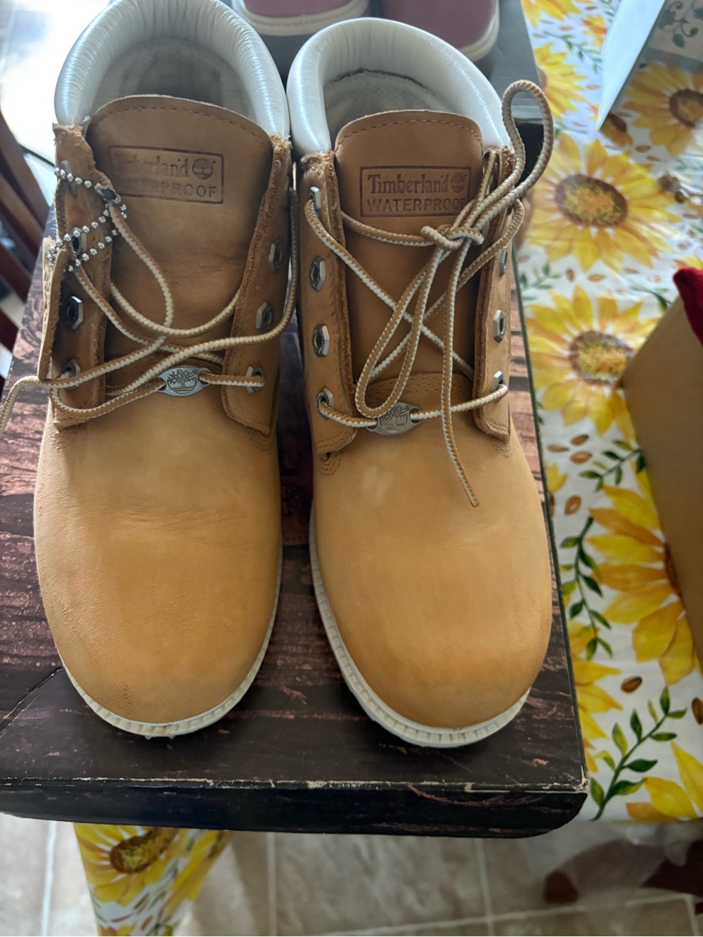 Timberland Wheat/Tan Waterproof Leather Men's Boots